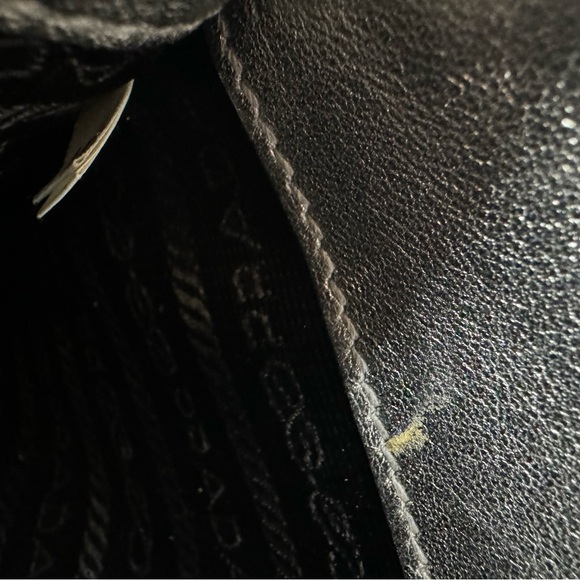 Auth Prada Small Double Cromo Saffiano Cuir City Calf Monochrome Top Handle Bag - Picture 14 of 16